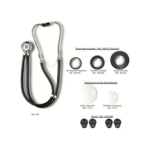 Estetoscópio Múltiplo Cardiológico Missouri Modelo Rappaport Quíntuplo Funcional
