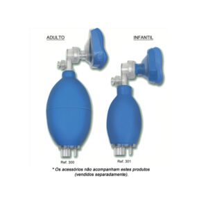 Reanimador Pulmonar Manual de Borracha - Tipo Ambu